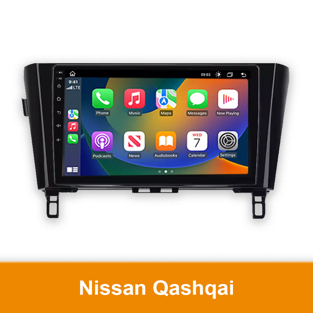 Autoradio geschikt voor de Nissan Qashqai - CarPlay en Android Auto