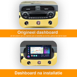 Autoradio geschikt voor de Fiat 500 - CarPlay en Android Auto
