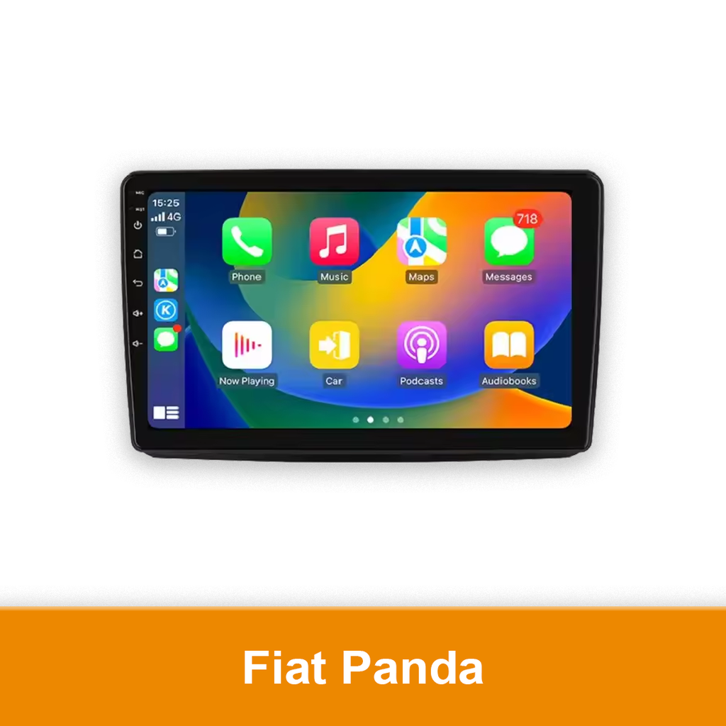 Autoradio geschikt voor de Fiat Panda - CarPlay en Android Auto