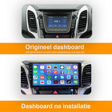 Autoradio geschikt voor de Hyundai i30 - CarPlay en Android Auto