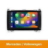 Autoradio geschikt voor de Mercedes-Benz en Volkswagen - CarPlay en Android Auto