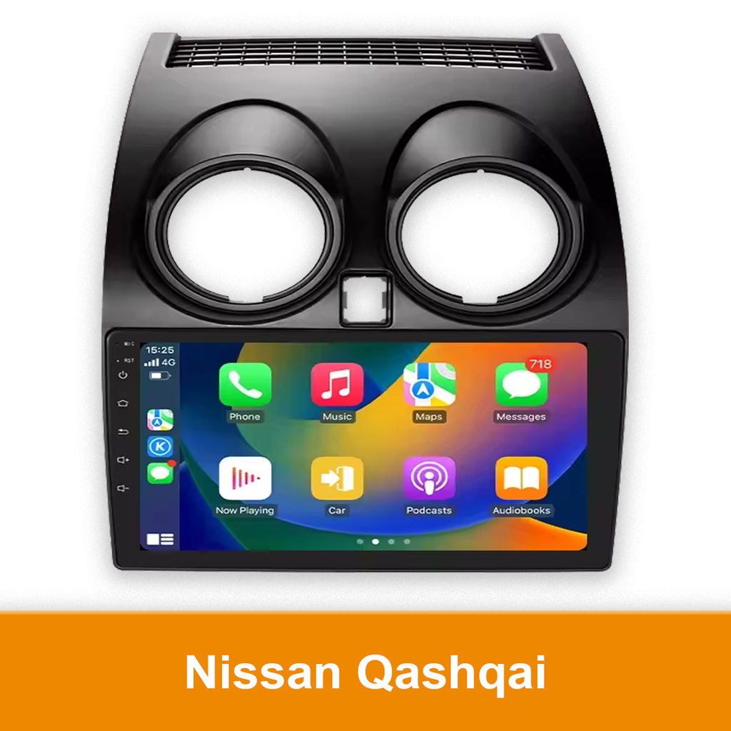 Autoradio geschikt voor de Nissan Qashqai - CarPlay en Android Auto