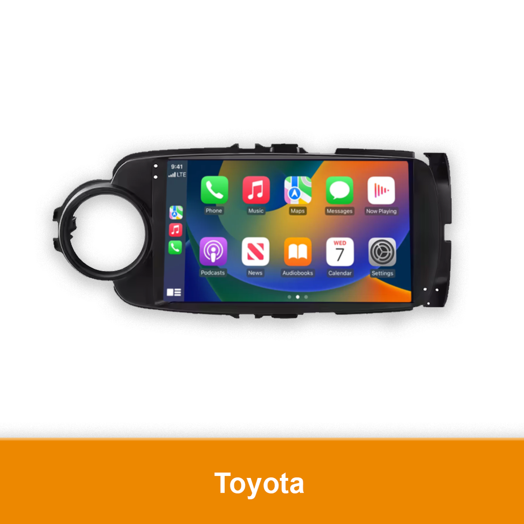Autoradio geschikt voor de Toyota Yaris - CarPlay en Android Auto
