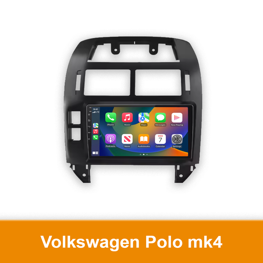 Autoradio geschikt voor de Volkswagen Polo MK4 - CarPlay en Android Auto