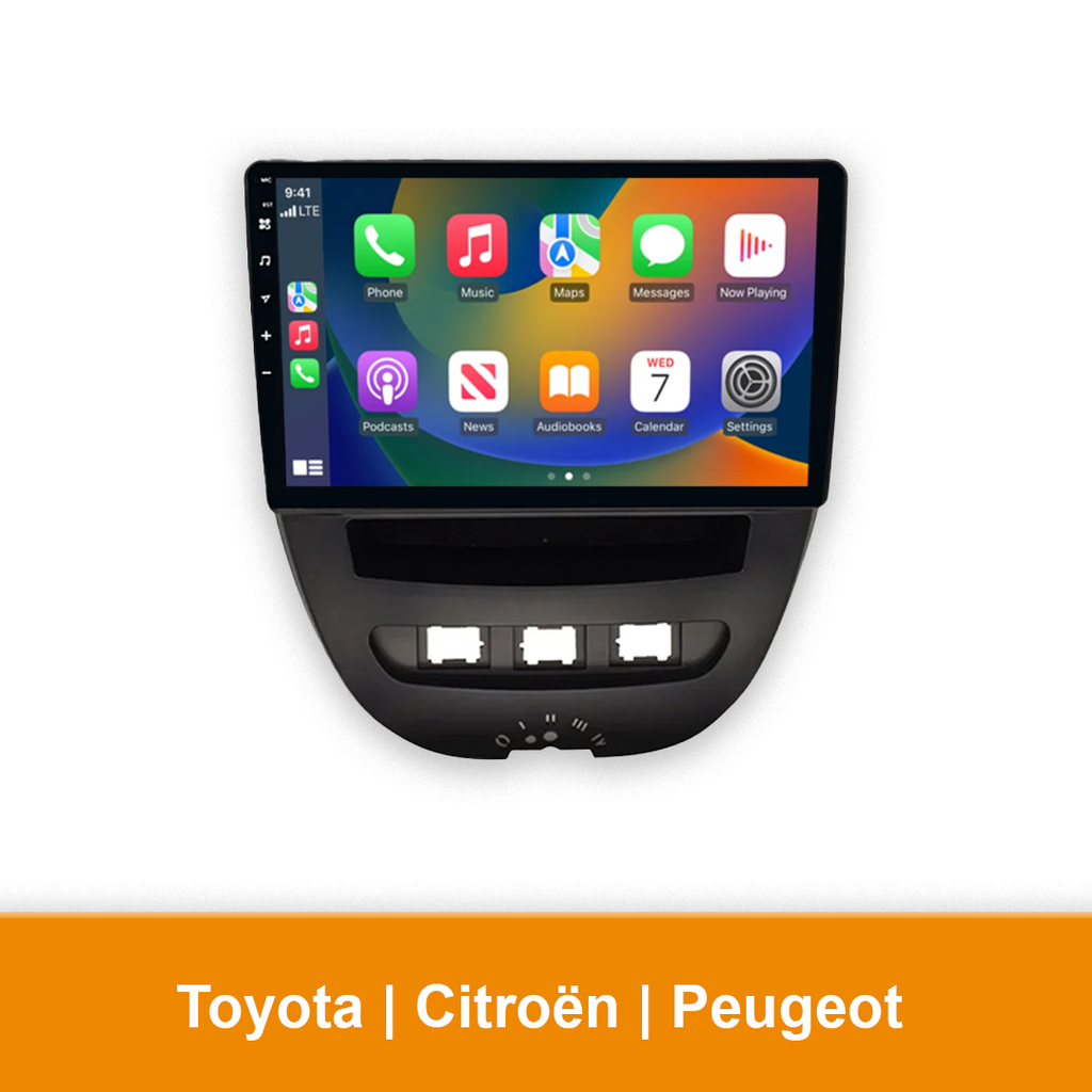 Autoradio geschikt voor Toyota, Citroën en Peugeot - CarPlay en Android Auto